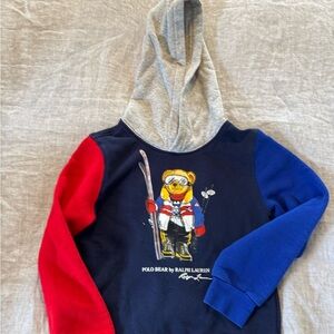 Ralph Lauren Kids' Colorblock Hoodie - Red, Blue, Gray